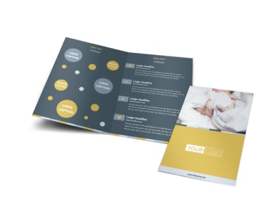 Newborn Photography Bi-Fold Brochure Template preview