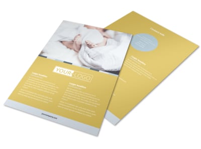 Newborn Photography Flyer Template preview