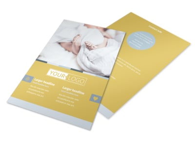 Newborn Photography Flyer Template preview