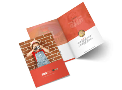 Toddler Photography Bi-Fold Brochure Template preview