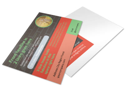 Toddler Photography Postcard Template preview