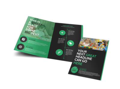 Child Development Center Bi-Fold Brochure Template preview