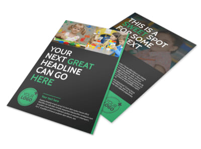 Child Development Center Flyer Template preview