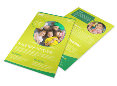 Child Care Learning Center Flyer Template preview