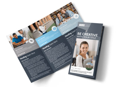 Private College Tri-Fold Brochure Template preview