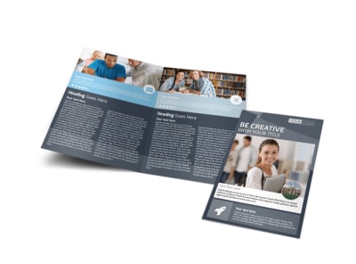 Private College Bi-Fold Brochure Template preview