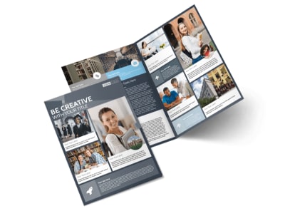 Private College Bi-Fold Brochure Template preview