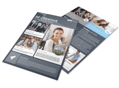 Private College Flyer Template preview