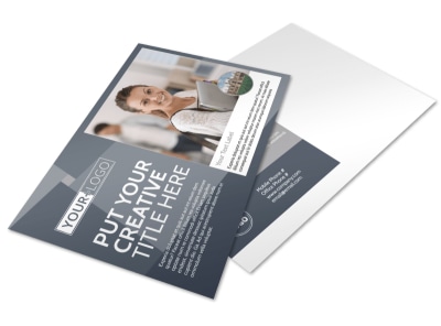 Private College Postcard Template preview
