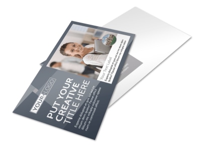 Private College Postcard Template preview