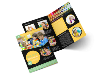 Early Years Learning Center Bi-Fold Brochure Template preview