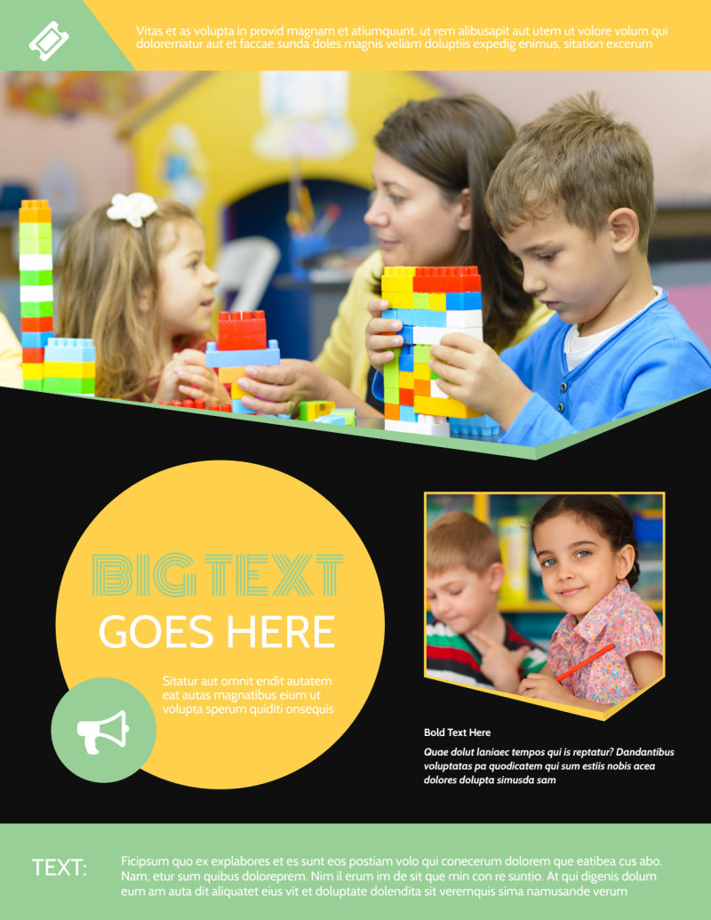 Early Years Learning Center Flyer Template