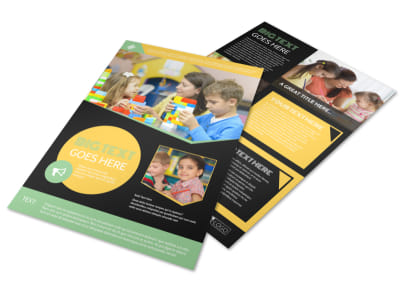 Early Years Learning Center Flyer Template preview