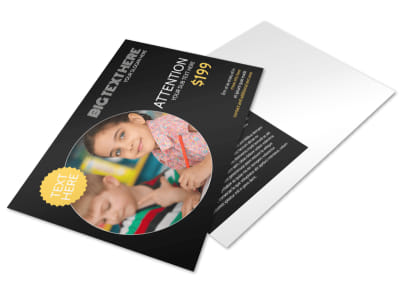 Early Years Learning Center Postcard Template preview