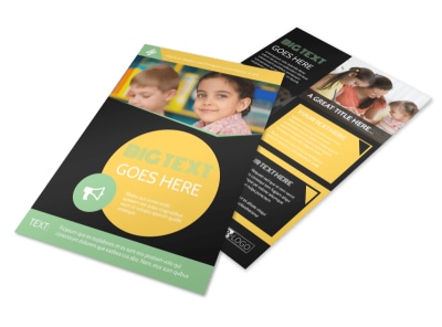 Early Years Learning Center Flyer Template preview