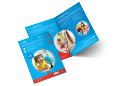 Child Learning Center Program Bi-Fold Brochure Template preview