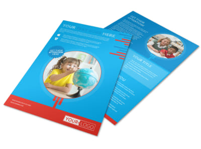 Child Learning Center Program Flyer Template preview