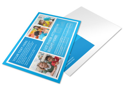 Child Learning Center Program Postcard Template preview