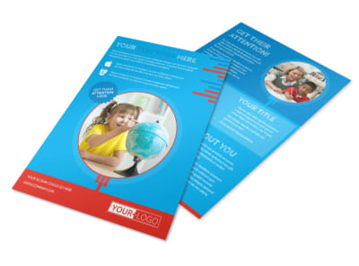 Child Learning Center Program Flyer Template preview