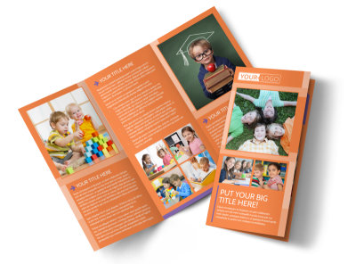 Child Learning Center Tri-Fold Brochure Template preview