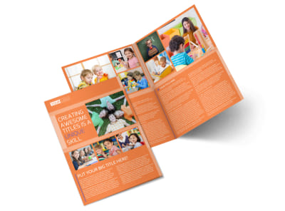 Child Learning Center Bi-Fold Brochure Template preview