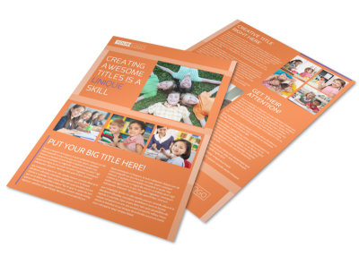 Child Learning Center Flyer Template preview