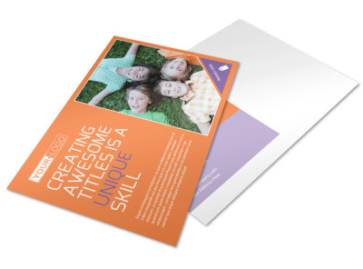 Child Learning Center Postcard Template preview