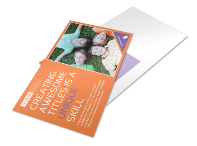 Child Learning Center Postcard Template preview