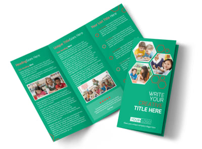 Child Learning Facility Tri-Fold Brochure Template preview