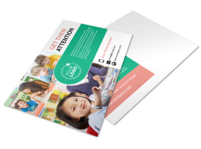 Child Learning Facility Postcard Template preview