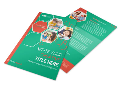 Child Learning Facility Flyer Template preview