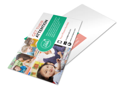 Child Learning Facility Postcard Template preview