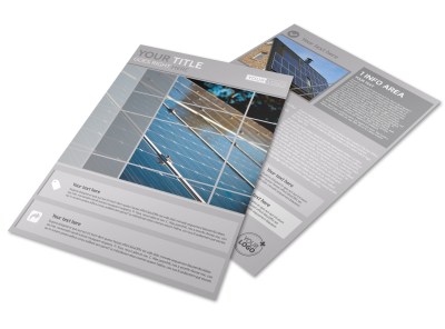 Solar Power Manufacturers Flyer Template preview