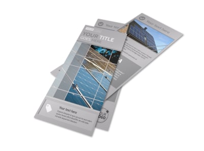 Solar Power Manufacturers Flyer Template preview