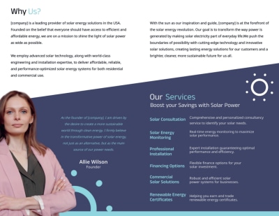 Renewable Energy Brochure Template Preview 2