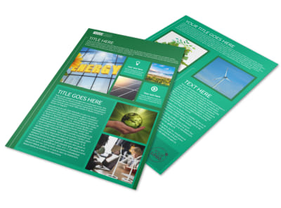 Renewable Energy Flyer Template preview
