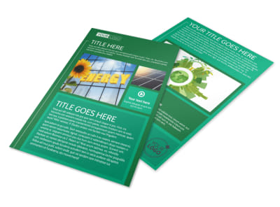 Renewable Energy Flyer Template preview