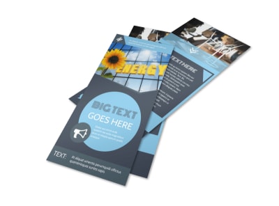 Renewable Energy Consultants Flyer Template preview