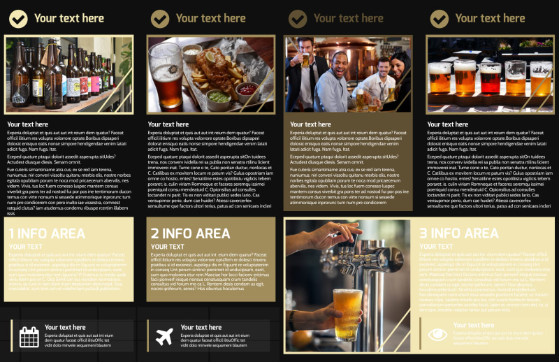 Beer Festival Bi-Fold Brochure Template 2