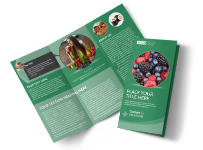Total Nutrition Professionals Tri-Fold Brochure Template preview