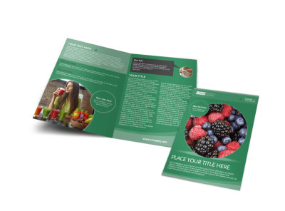 Total Nutrition Professionals Bi-Fold Brochure Template preview