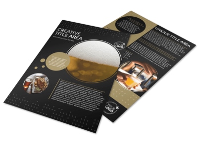 Craft Brewery Flyer Template preview