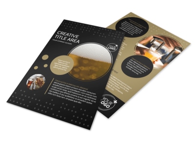 Craft Brewery Flyer Template preview