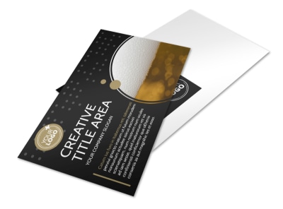 Craft Brewery Postcard Template preview