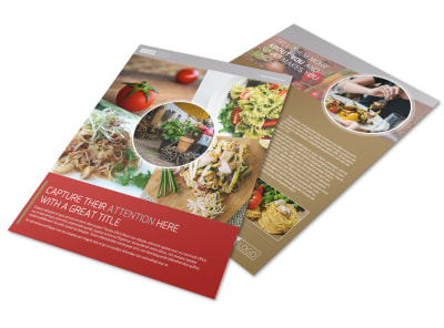 Al Dente Restaurant Flyer Template preview