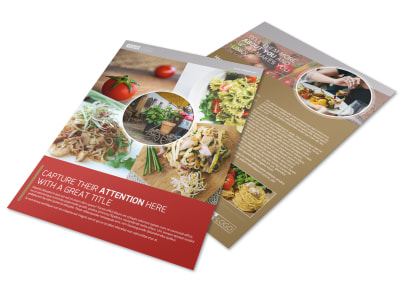 Al Dente Restaurant Flyer Template preview