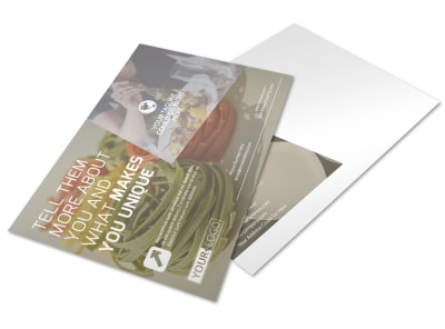 Al Dente Restaurant Postcard Template preview
