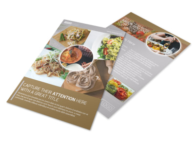 Al Dente Restaurant Flyer Template preview