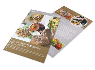 Al Dente Restaurant Flyer Template preview