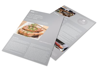 Main Event Caterers Flyer Template preview